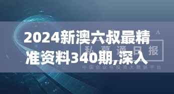 2024新澳六叔最精准资料340期,深入数据应用执行_WP198.367-6