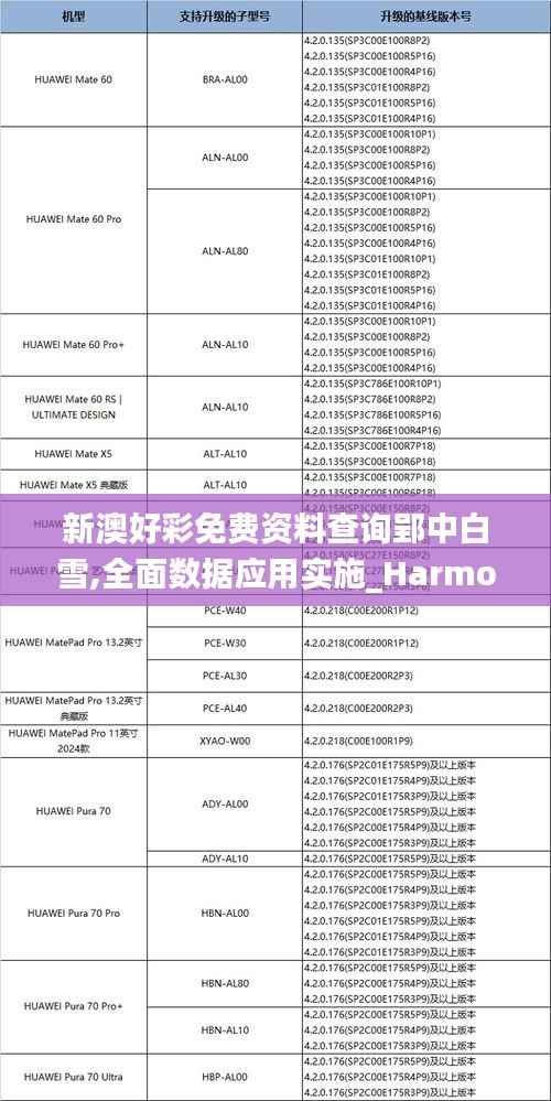 新澳好彩免费资料查询郢中白雪,全面数据应用实施_HarmonyOS4.798