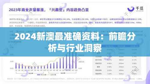 2024新澳最准确资料：前瞻分析与行业洞察