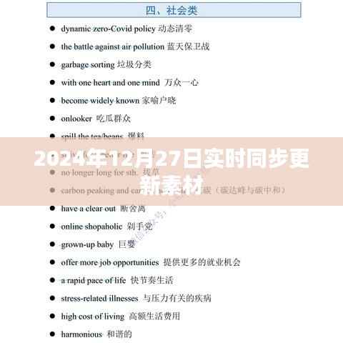 2024年最新素材实时同步更新