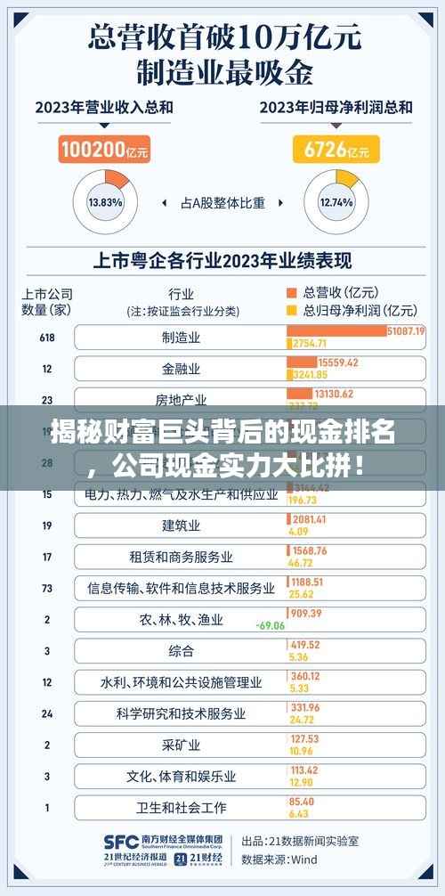 揭秘财富巨头背后的现金排名，公司现金实力大比拼！