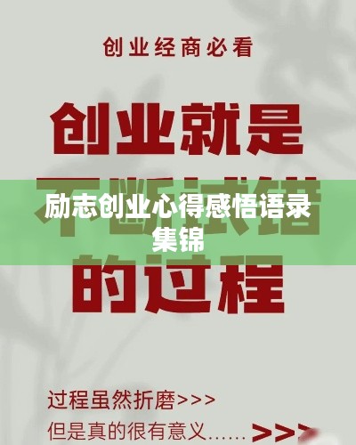 励志创业心得感悟语录集锦