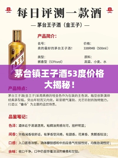 茅台镇王子酒53度价格大揭秘！